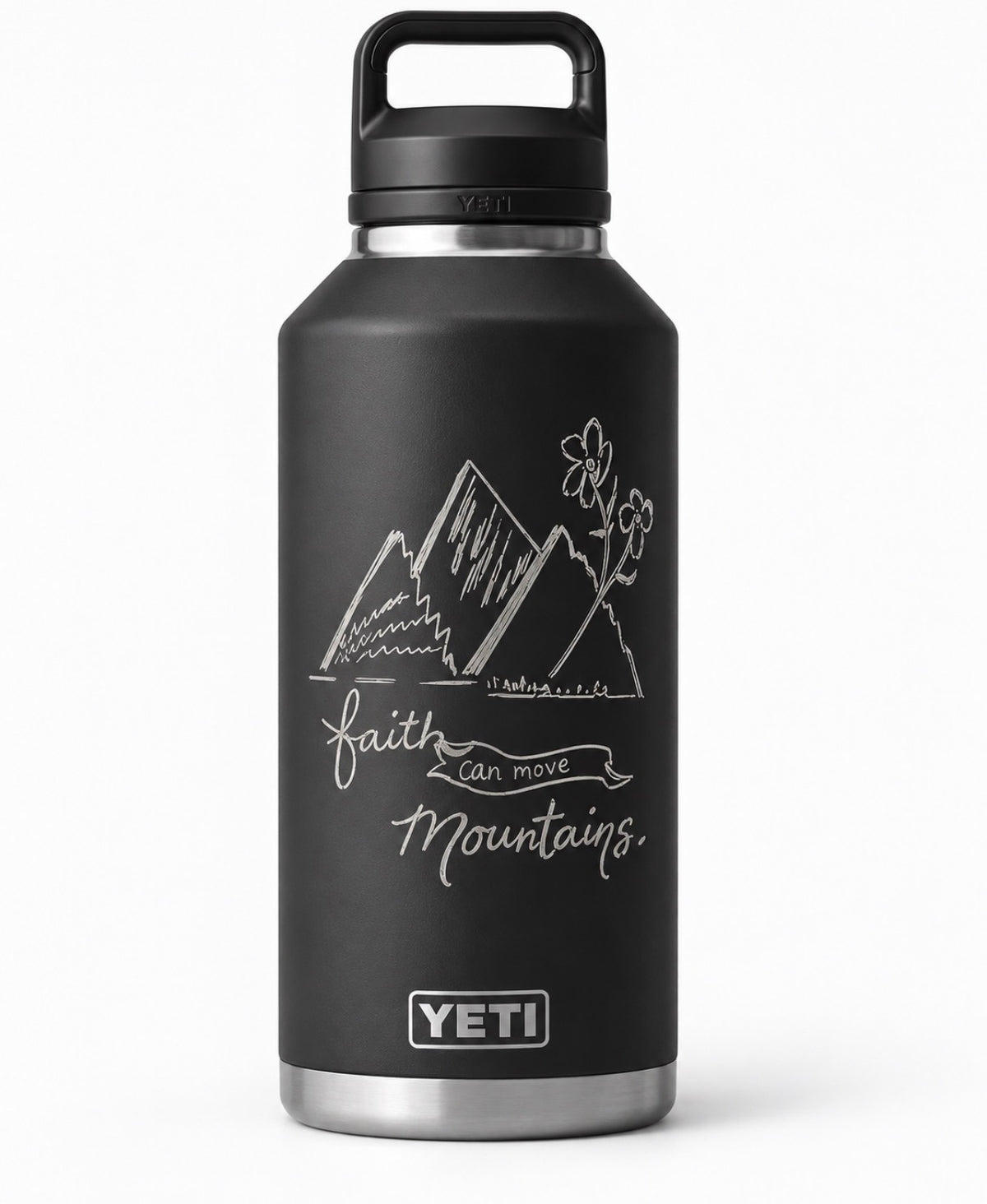64 oz Custom Hand-Engraved YETI Rambler