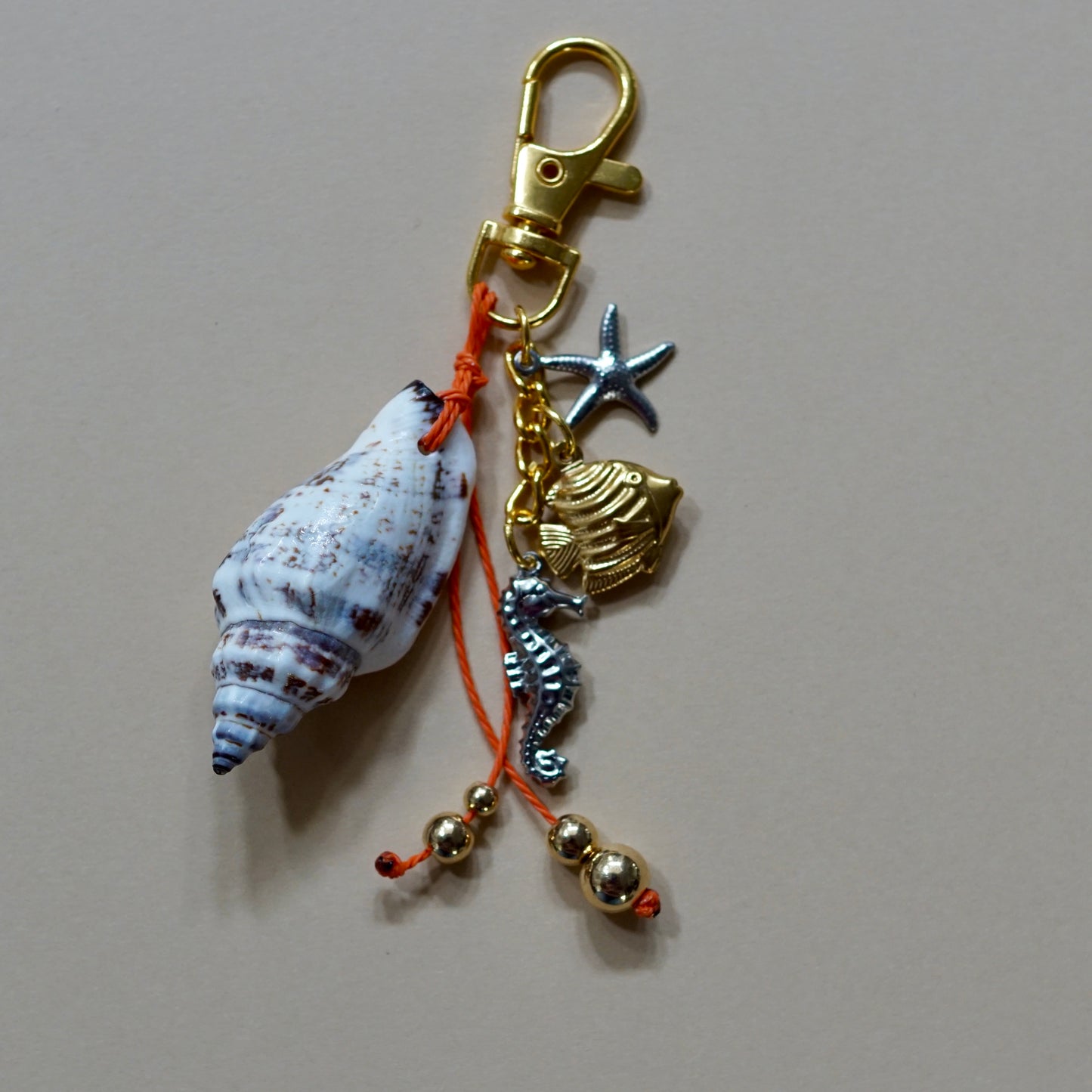 Shell Charm Keychain
