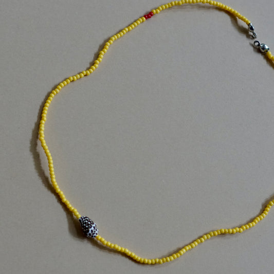 Yellow Hello Choker