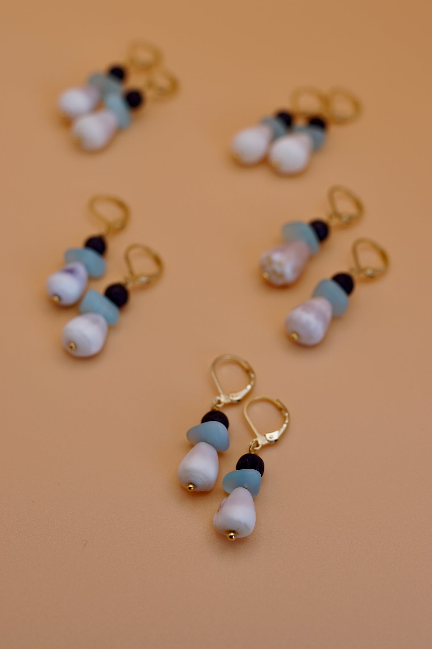 Ocean Drop Hug Earrings