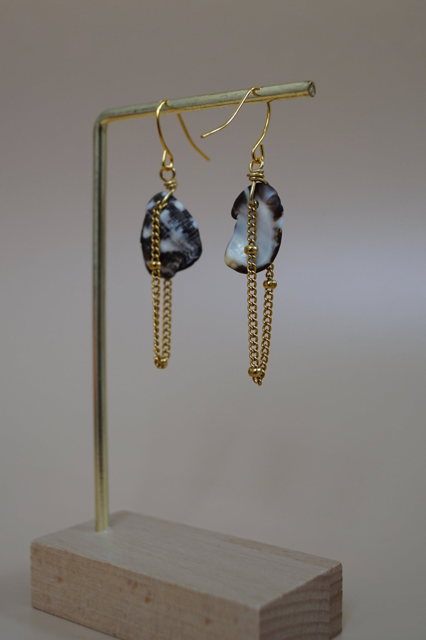 Tylothais Shell Chain Earrings
