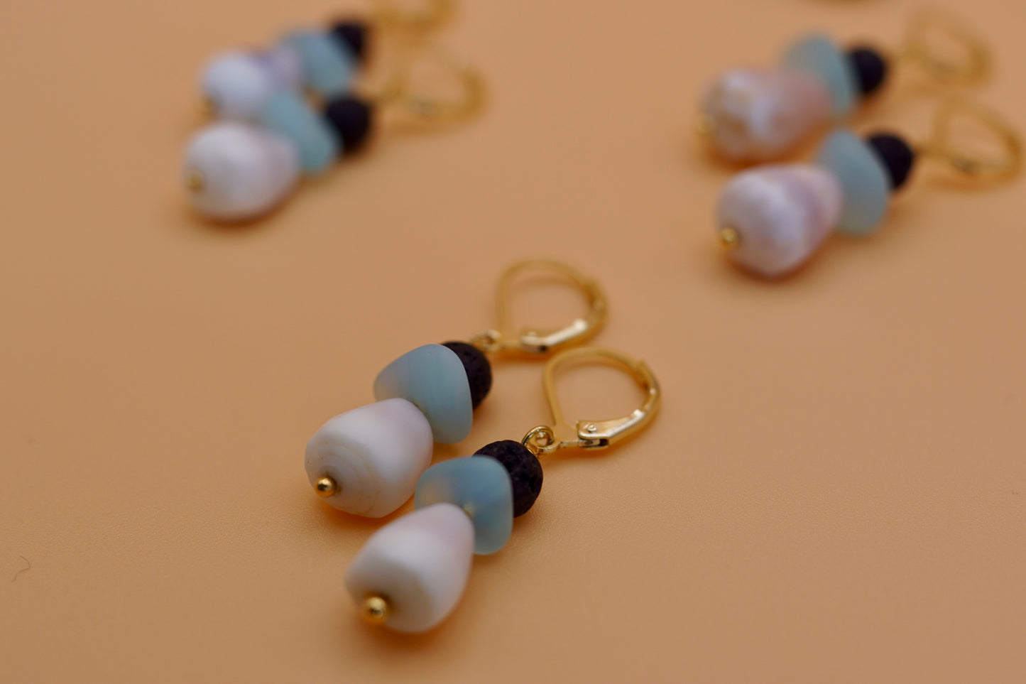 Ocean Drop Hug Earrings
