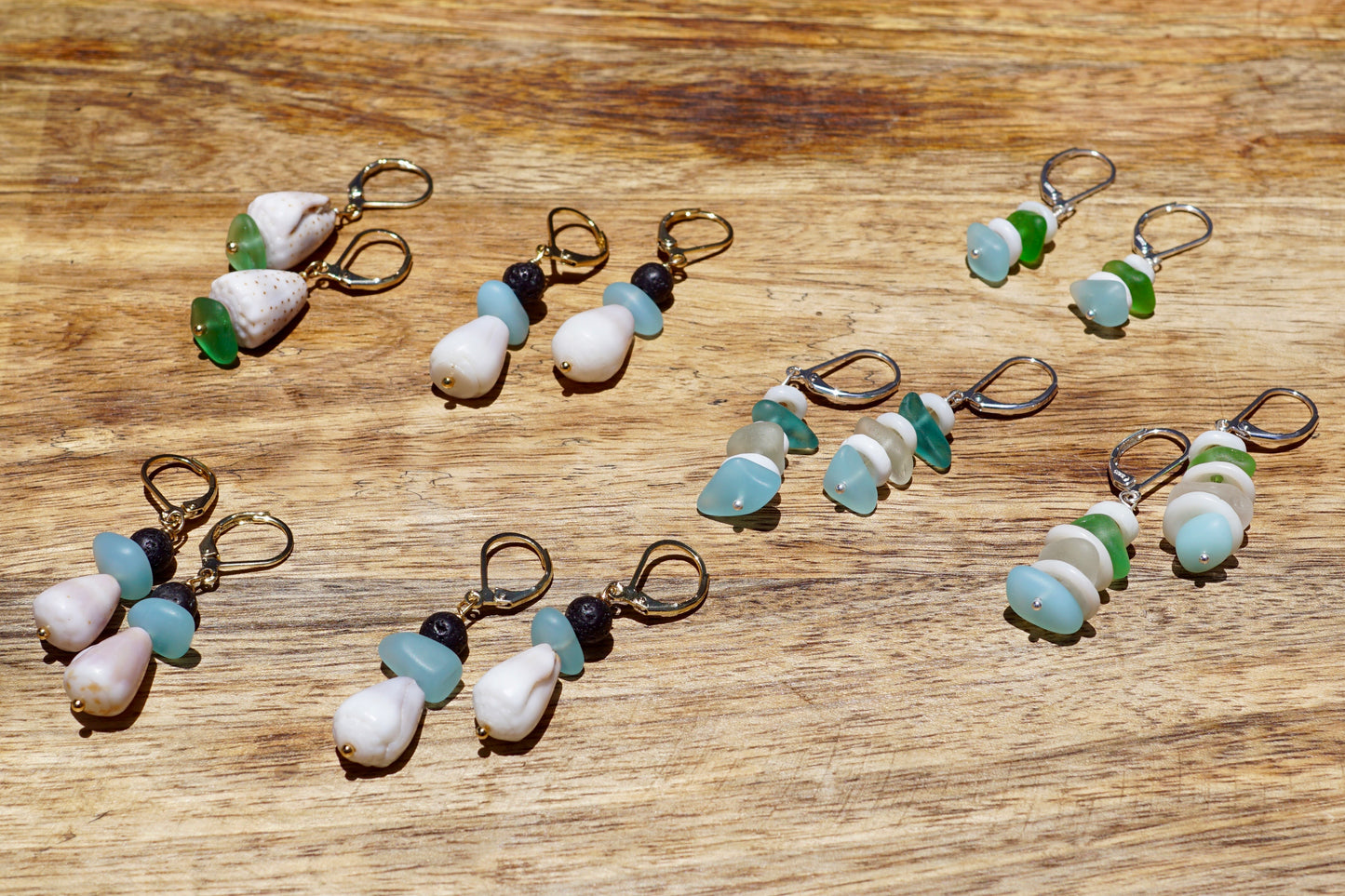 Beads of the Sea Earrings