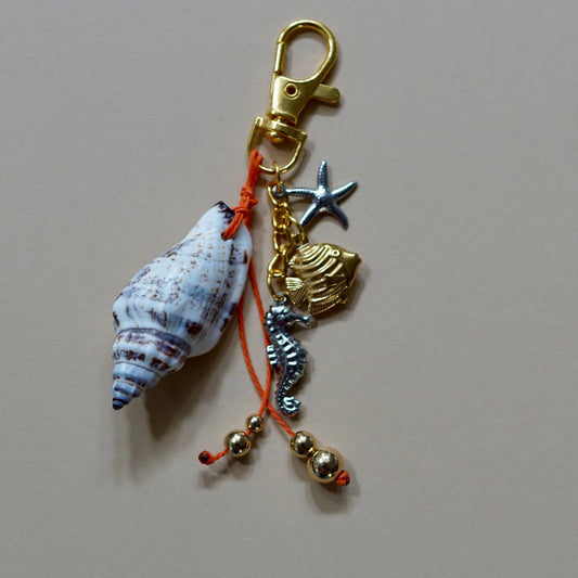 Shell Charm Keychain